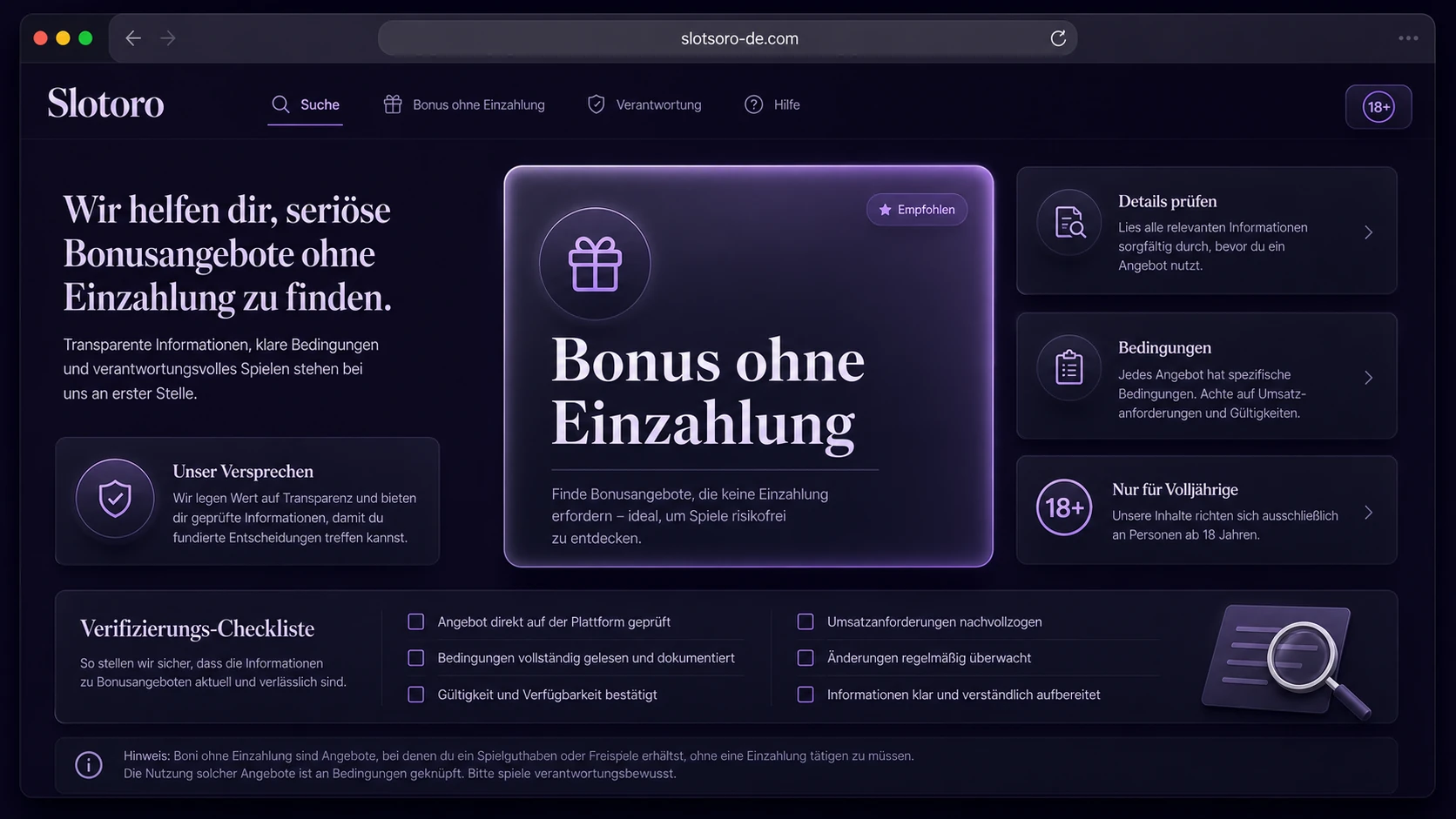 Gibt es einen Slotoro Bonus ohne Einzahlung?