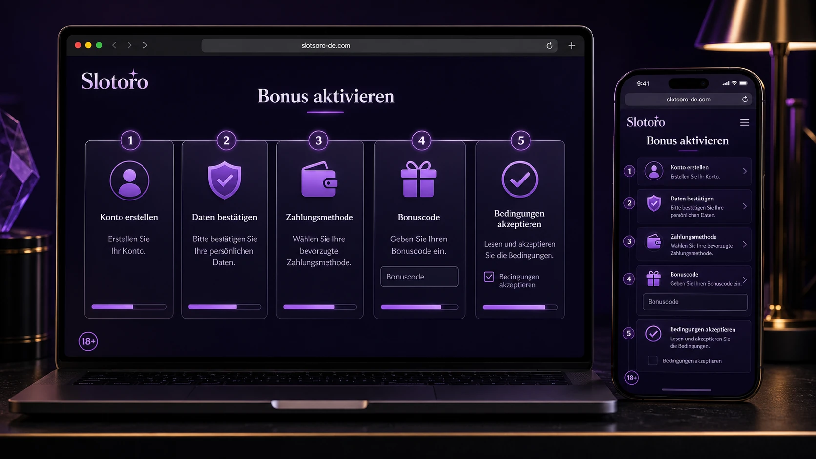So aktivieren Sie einen Slotoro Bonus