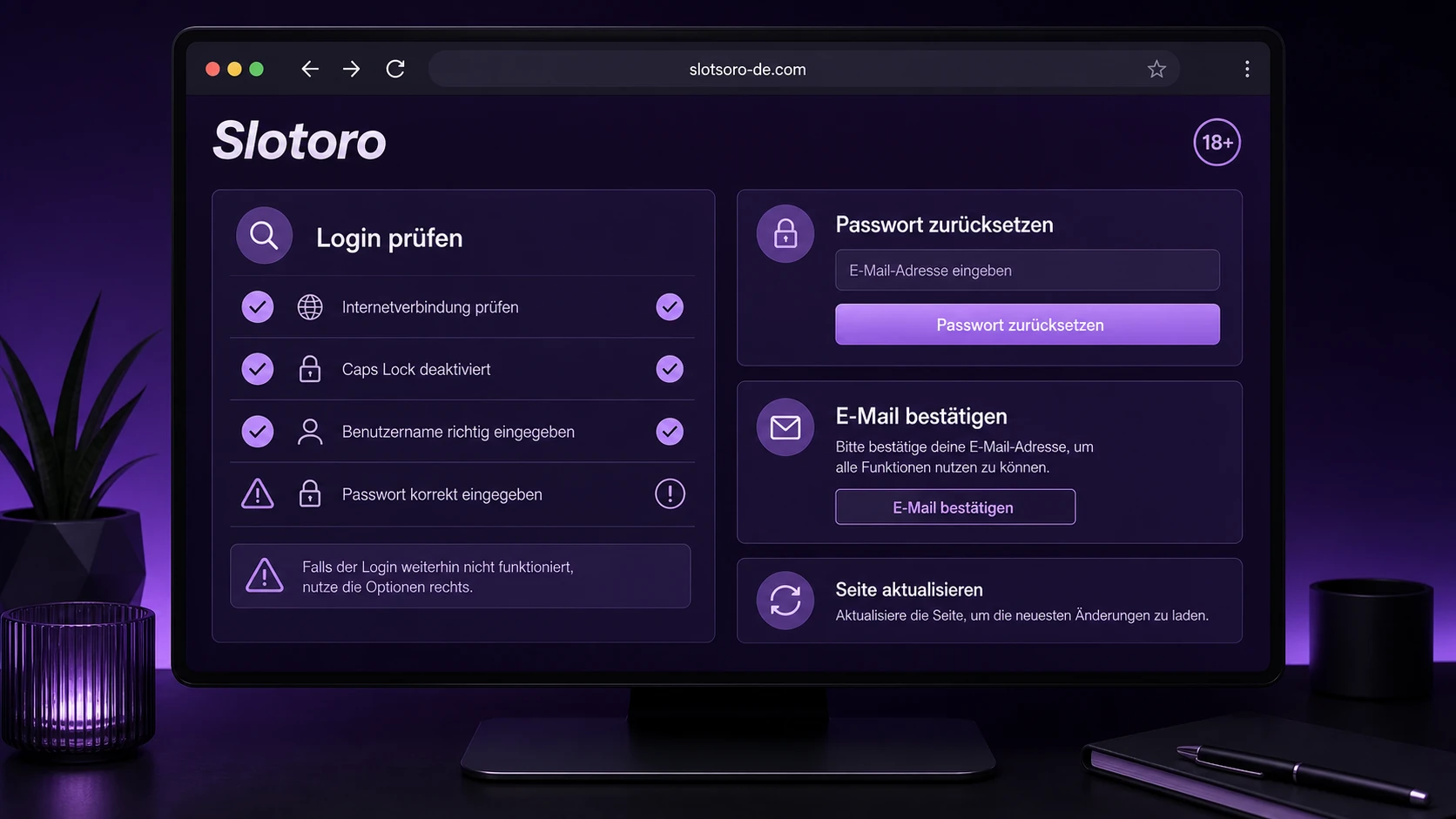 Häufige Login-Probleme und Lösungen